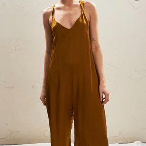 The Great Eros Silk Tie Jumpsuit